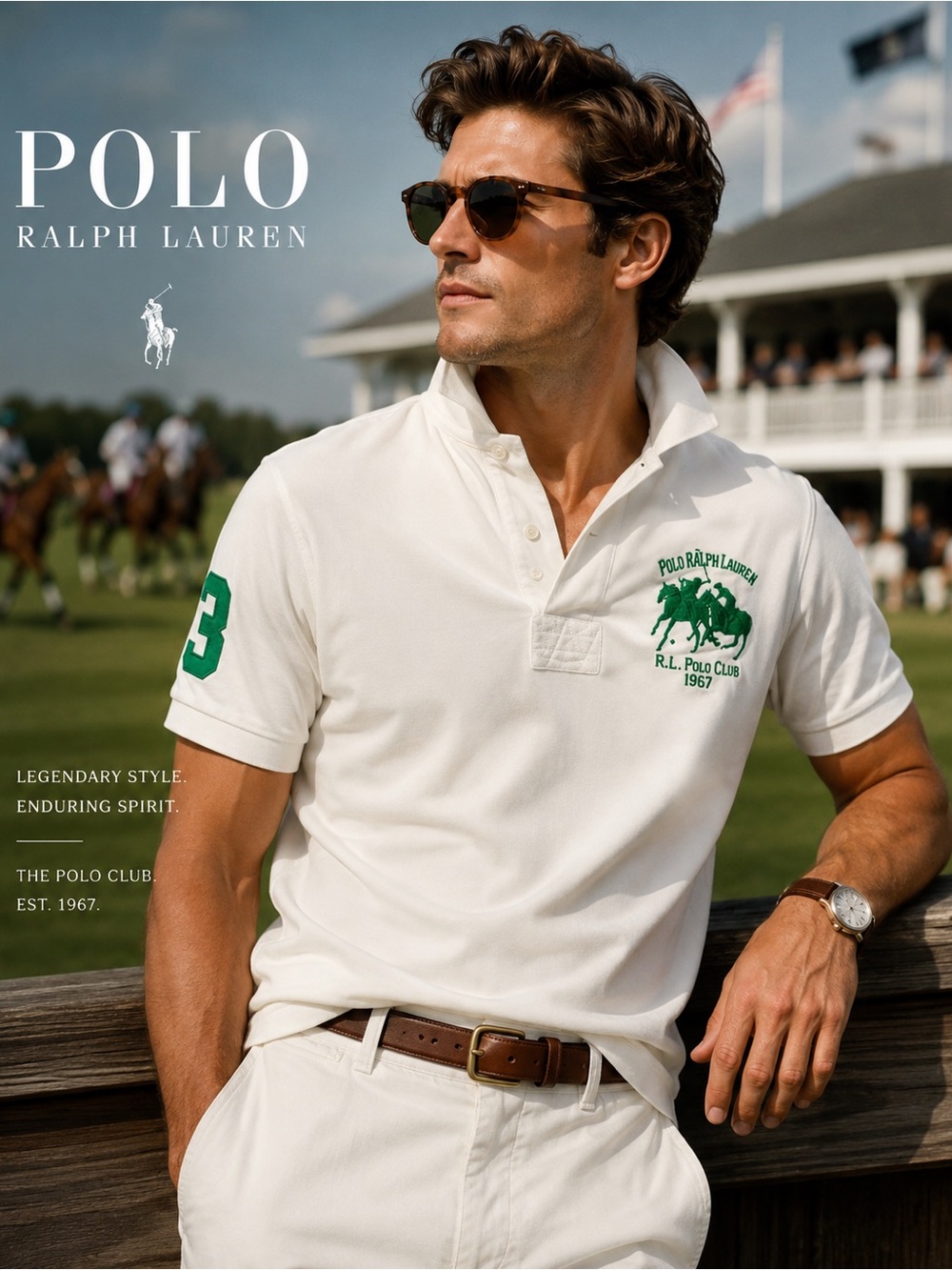 Polo by Ralph Lauren limited edition rugby with Embroidered Crest large logo